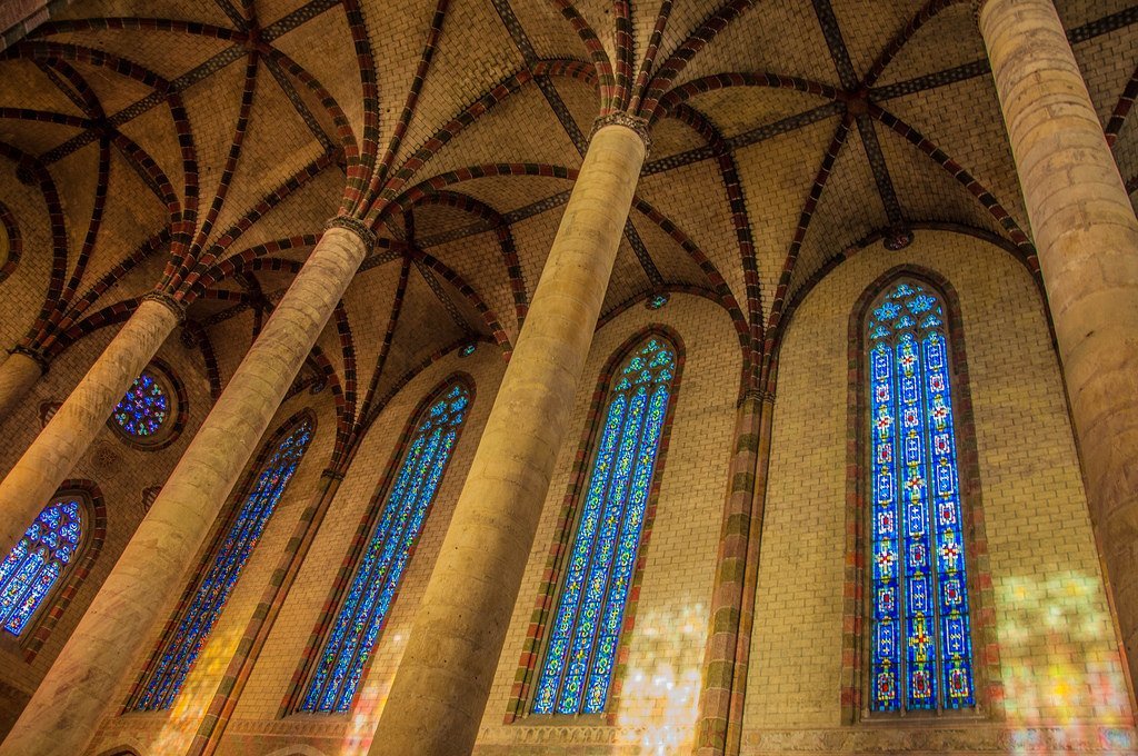 Détail de la voûte du cloître des Jacobins Toulouse