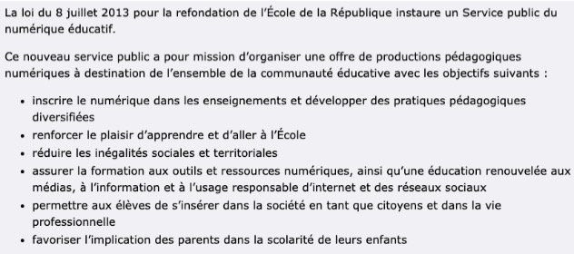 La loi sur la refondation de l'école du 08:08:2013